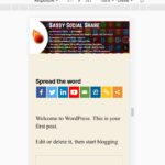 Sassy Social Share Pro - Responsive Icons Narrower Screen