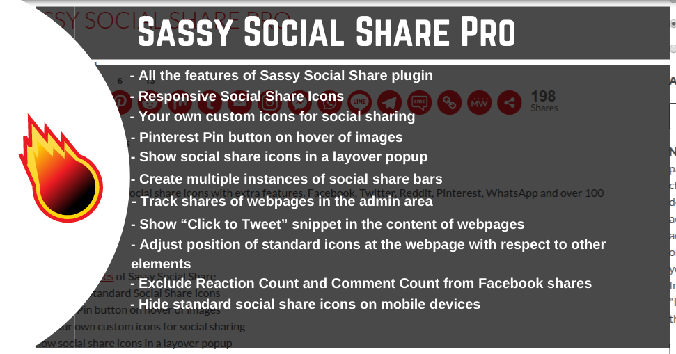 Sassy Social Share Pro